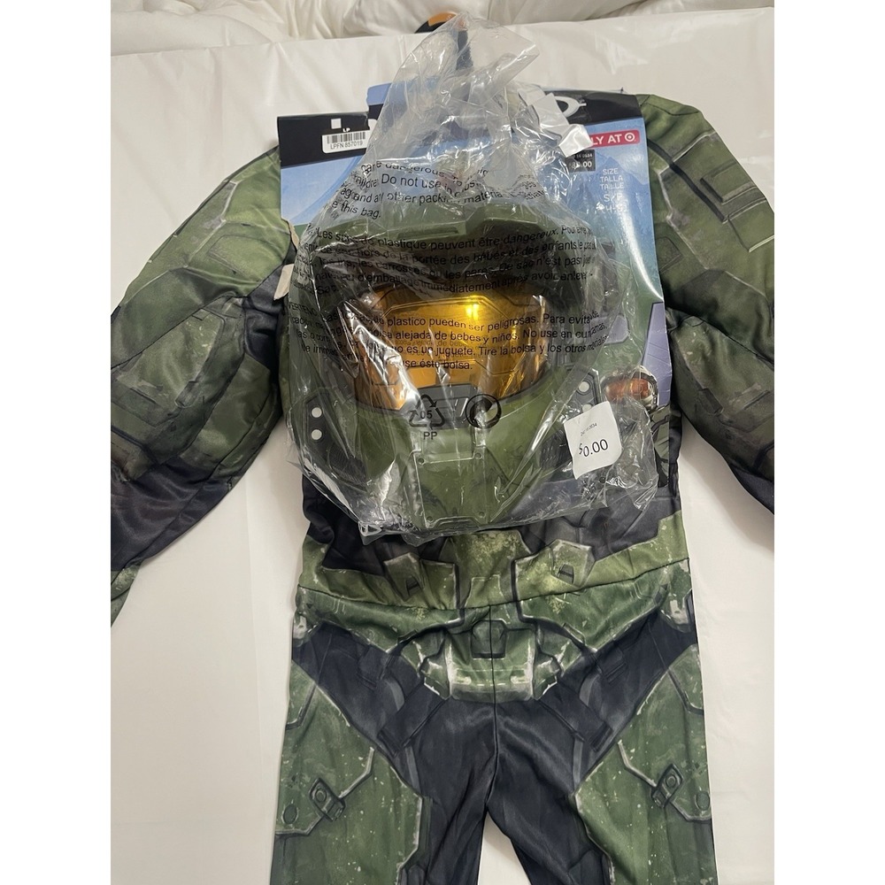 Kids Halo Costume Master Chief Infinite Deluxe Costume Helmet Small 4/6